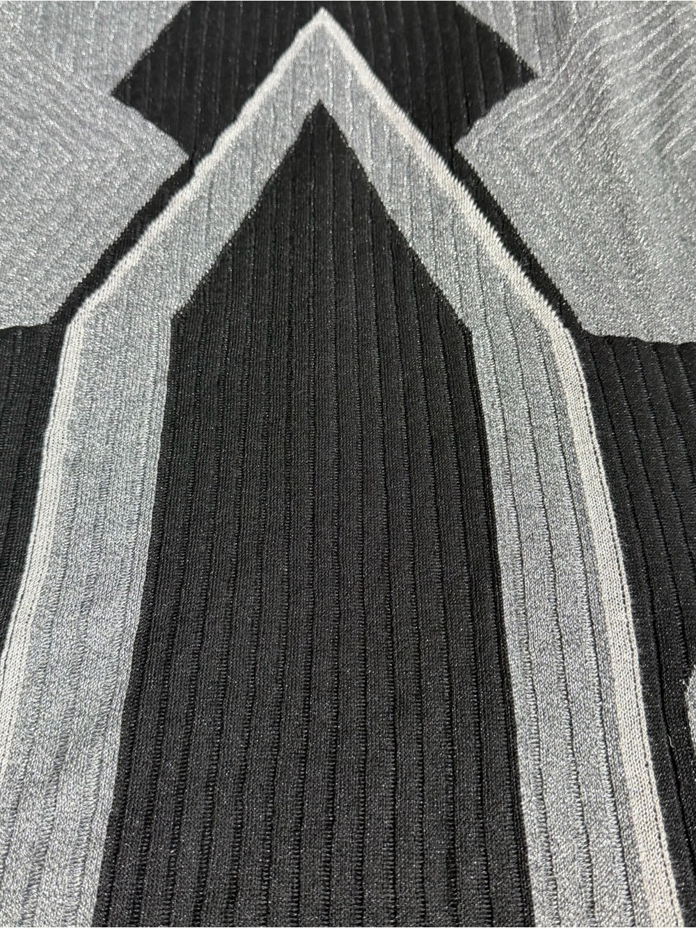 Ted Baker Hesiaa Bodycon Dress XL black silver long sleeve ribbed holiday career - Picture 12 of 16
